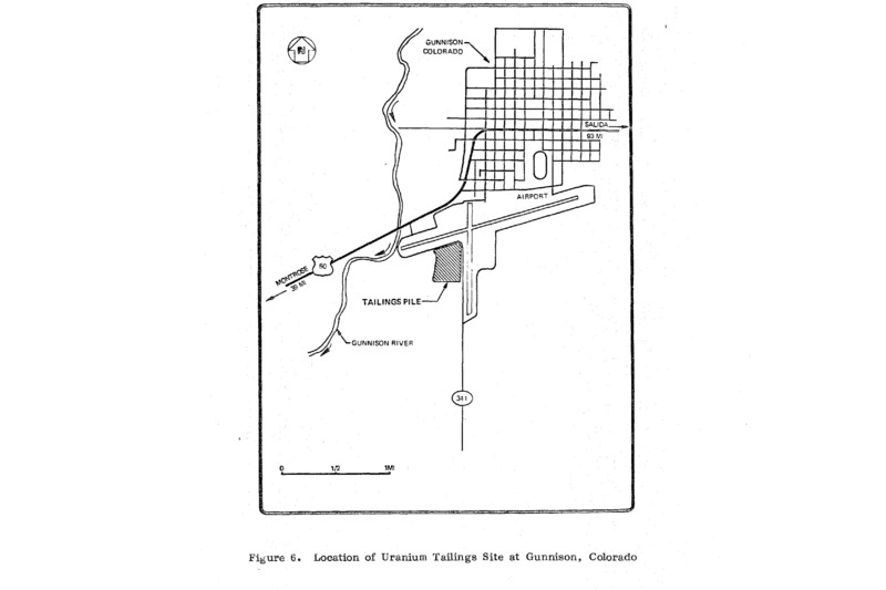 Map of Gunnison uranium mill