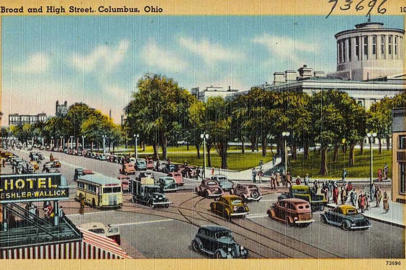 Columbus postcard