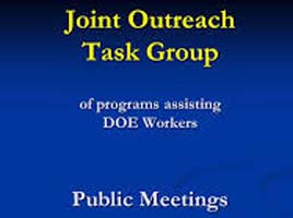 Title slide from Joint Outreach Task Group meeting