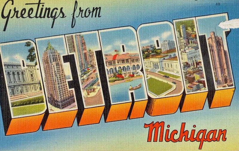 Detroit postcard